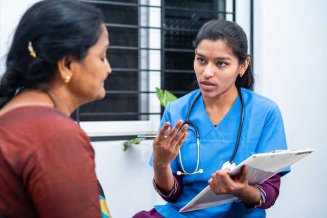 Evaluation 2624 Indian Nurse Examining Patient Shutterstock