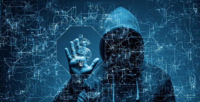 Hacker stealing dollars from bank