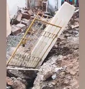 Wall collapse