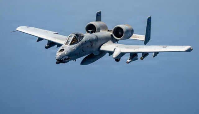 KC 135 refuels A 10s for show of force