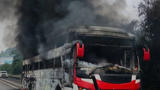 Bus fire