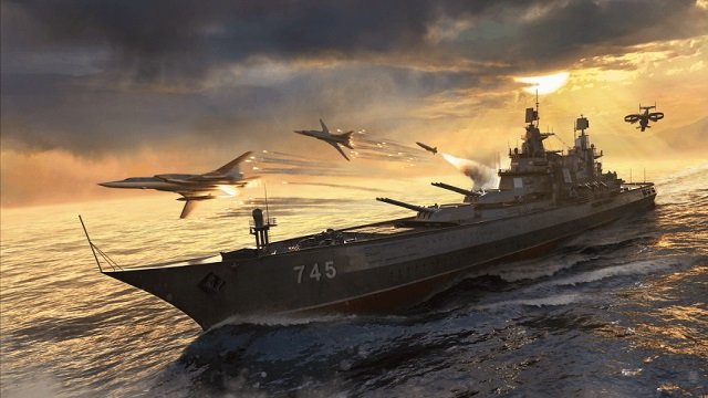 Naval warships