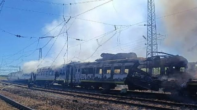 Train attack